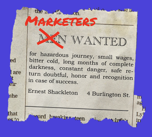 Shackleton’s ad